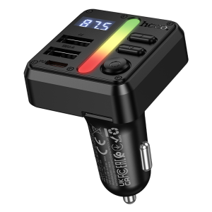 Hoco 45W Car Charger with Wireless FM Transmitter E89